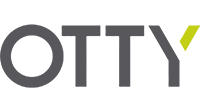 ein kleines Logo der Marke OTTY