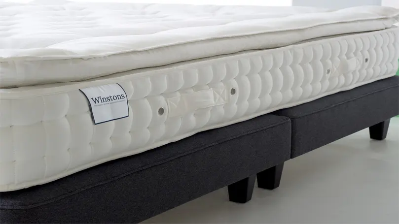 Ein Bild der Seite der Ultra Cotton 3500 Pillow Top Matratze von Winston.